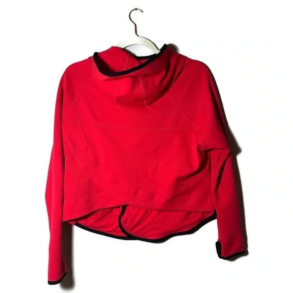 Nike Tech Butterfly Women's Red Athletic Hoodie Cropped Jacket Size Small - Picture 4 of 14